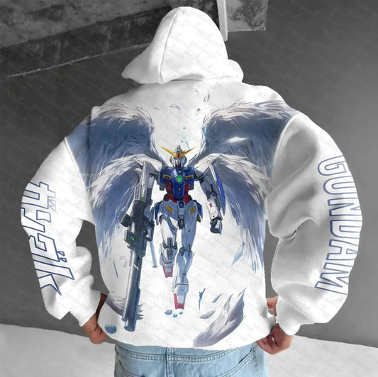 Gundam Wing Hoodie Unisex Anime Cosplay Sweatshirt Winter Warmth - ToylandEU