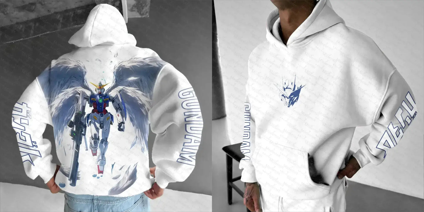 Gundam Wing Hoodie Unisex Anime Cosplay Sweatshirt Winter Warmth - ToylandEU