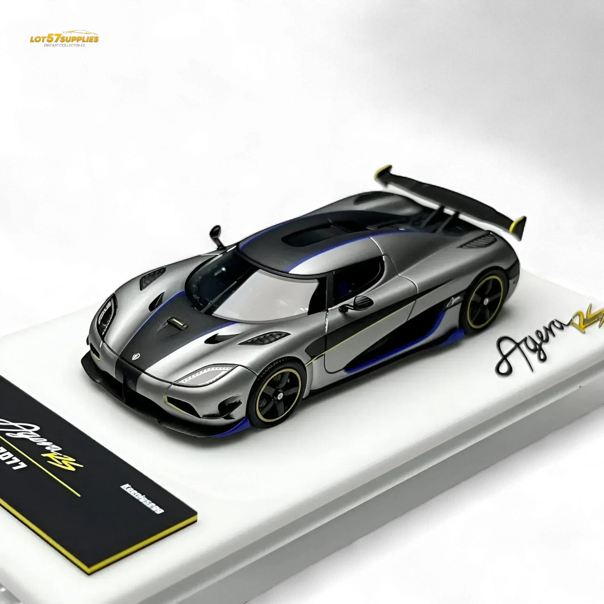 Guo Ji Agera RS - Matte Silver Gray 1:64 - ToylandEU