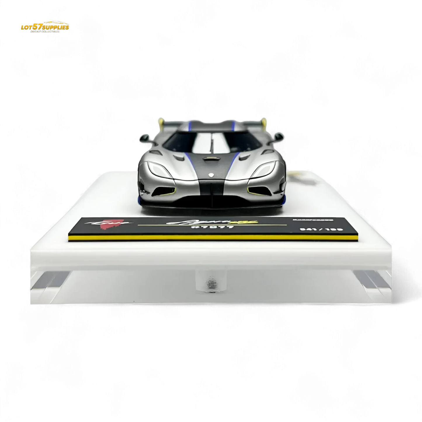 Guo Ji Agera RS - Matte Silver Gray 1:64 - ToylandEU