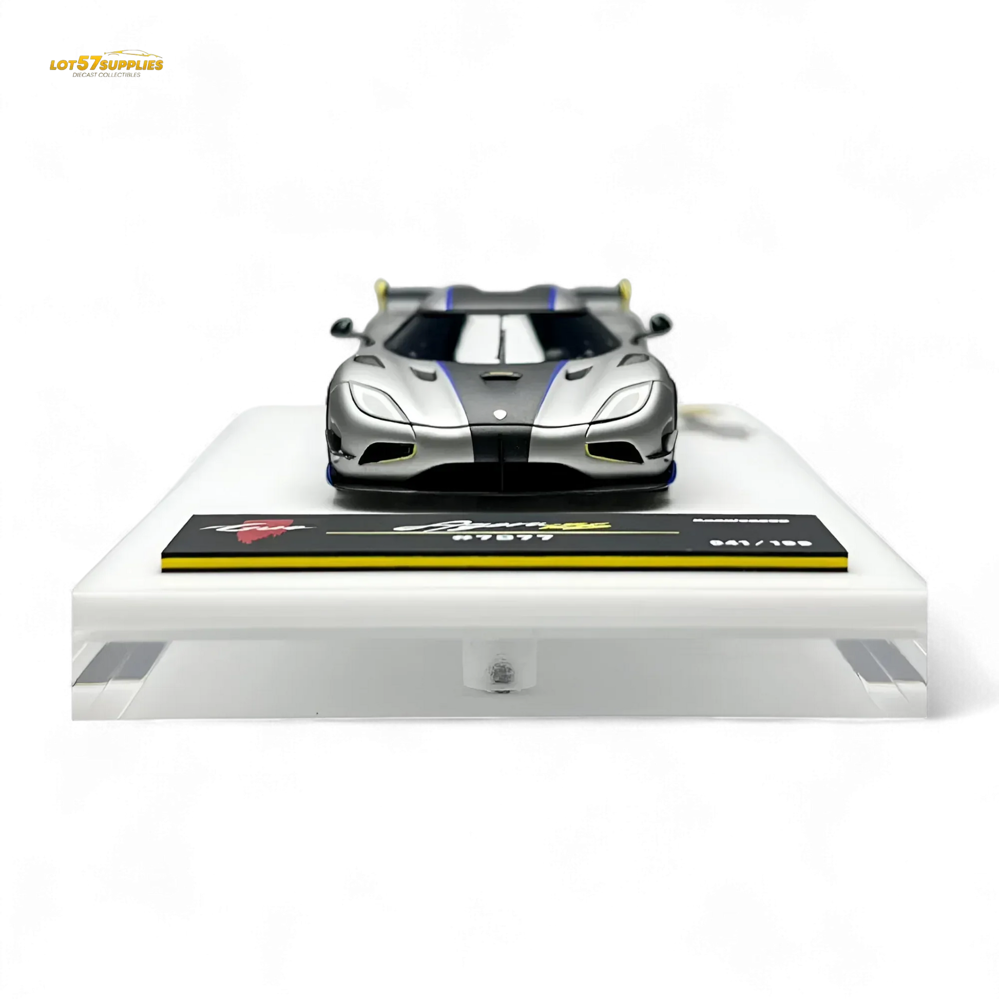 Guo Ji Agera RS - Matte Silver Gray 1:64 - ToylandEU