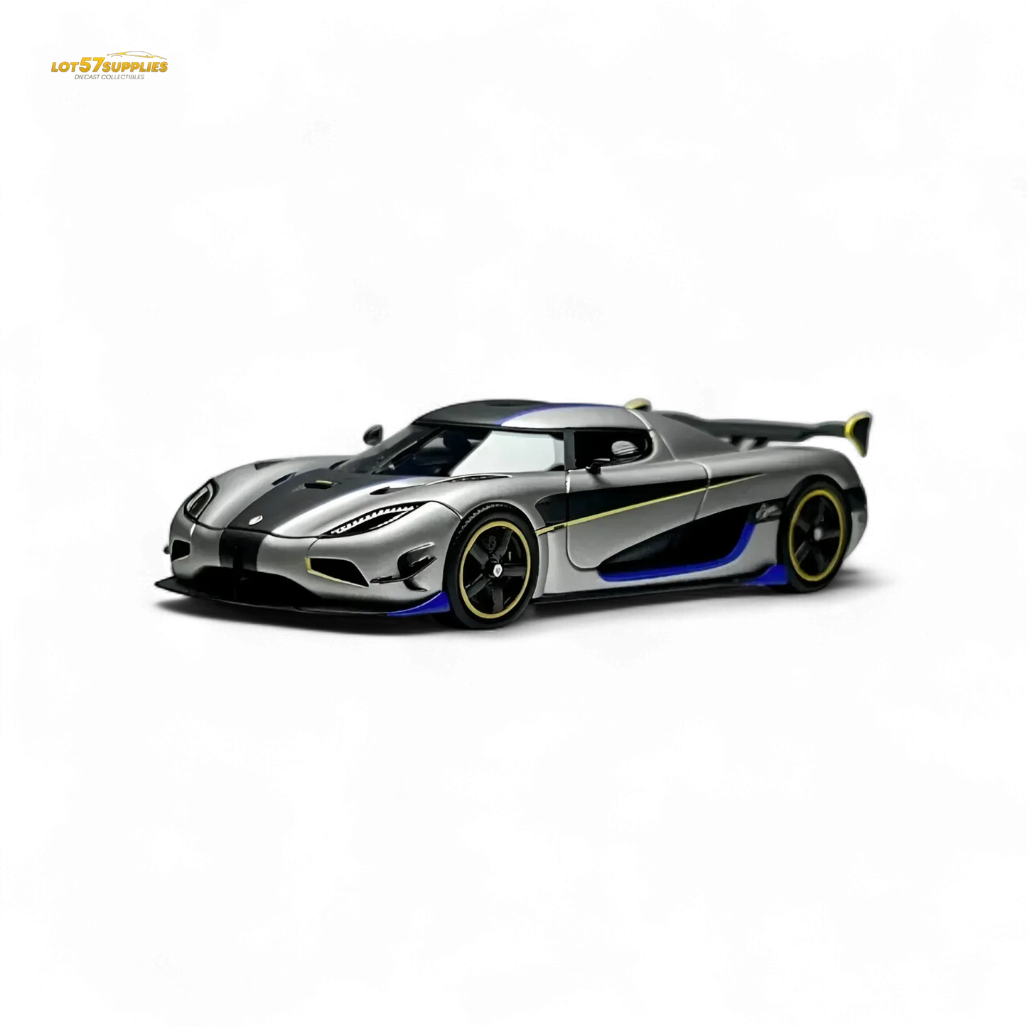 Guo Ji Agera RS - Matte Silver Gray 1:64 - ToylandEU