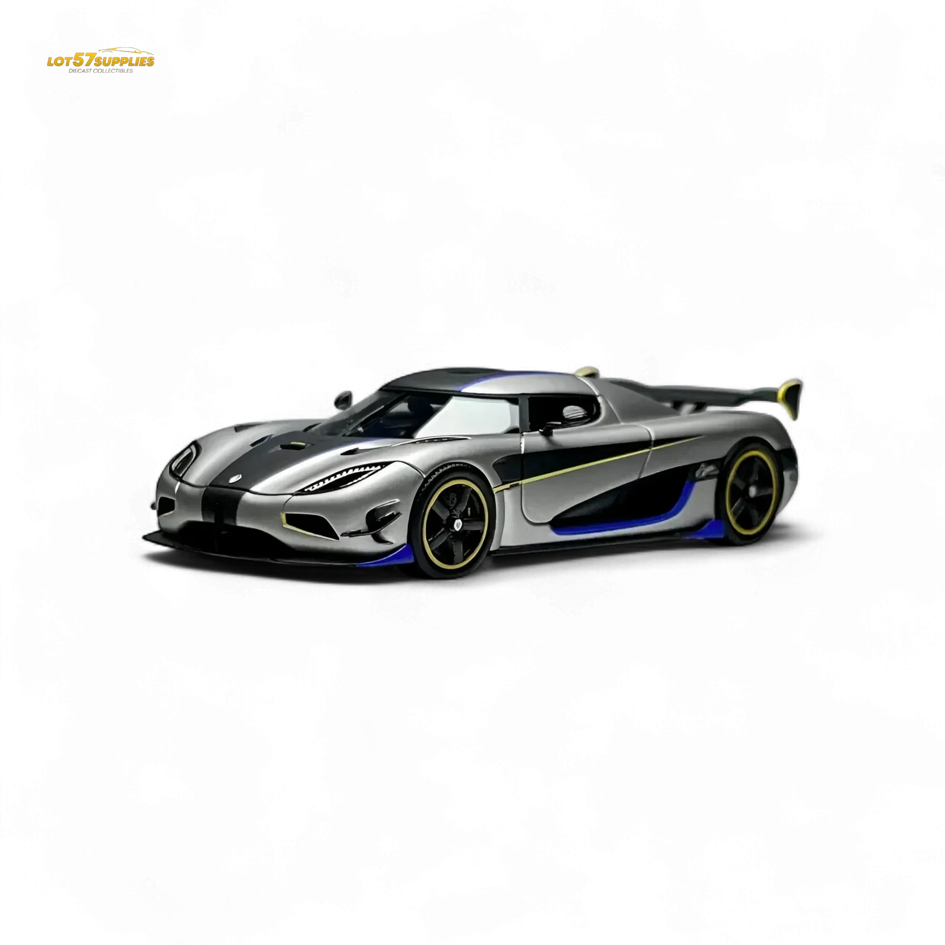 Guo Ji Agera RS - Matte Silver Gray 1:64 - ToylandEU