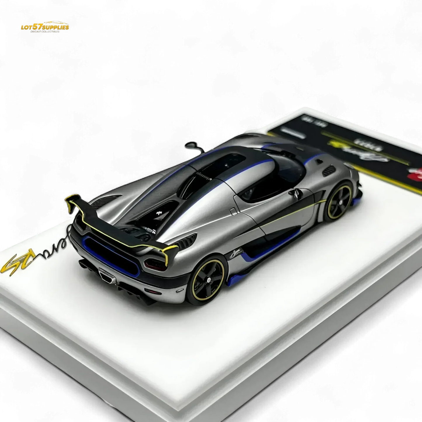 Guo Ji Agera RS - Matte Silver Gray 1:64 - ToylandEU