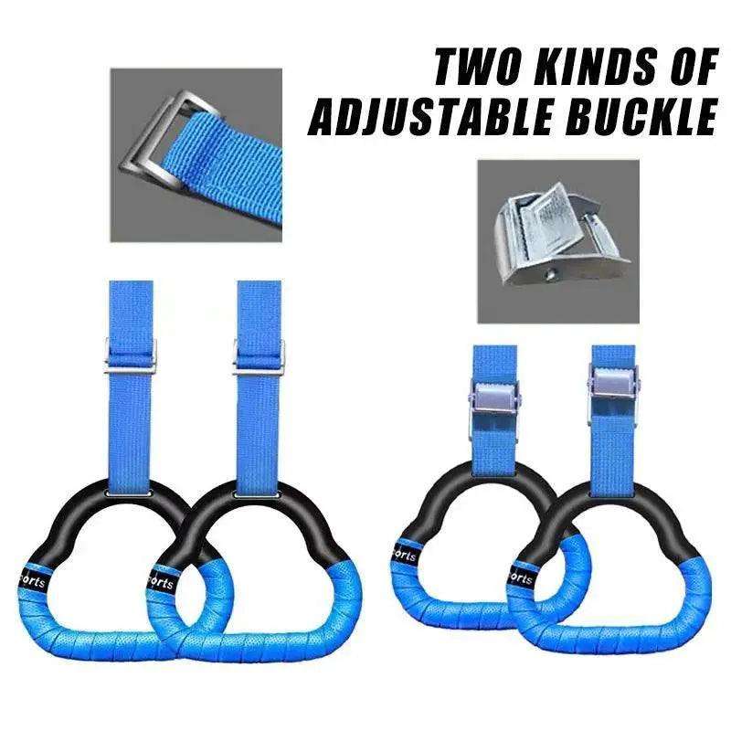  Gymnastics Rings Kid Sport Toy Non-Slip Adjustable Straps -  ToylandEU™