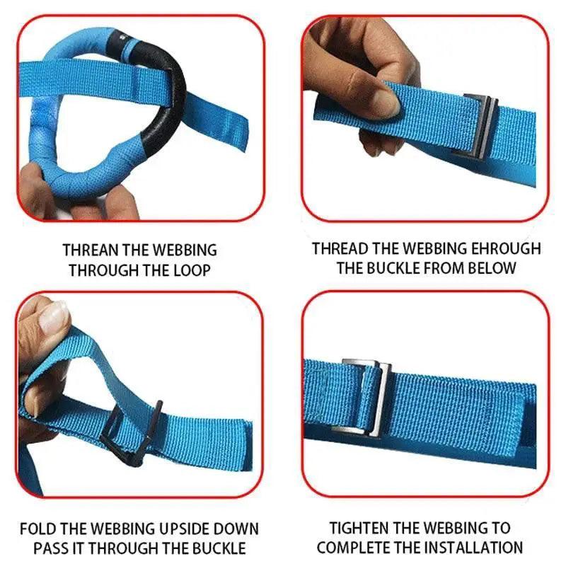 Gymnastics Rings Kid Sport Toy Non-Slip Adjustable Straps -  ToylandEU™