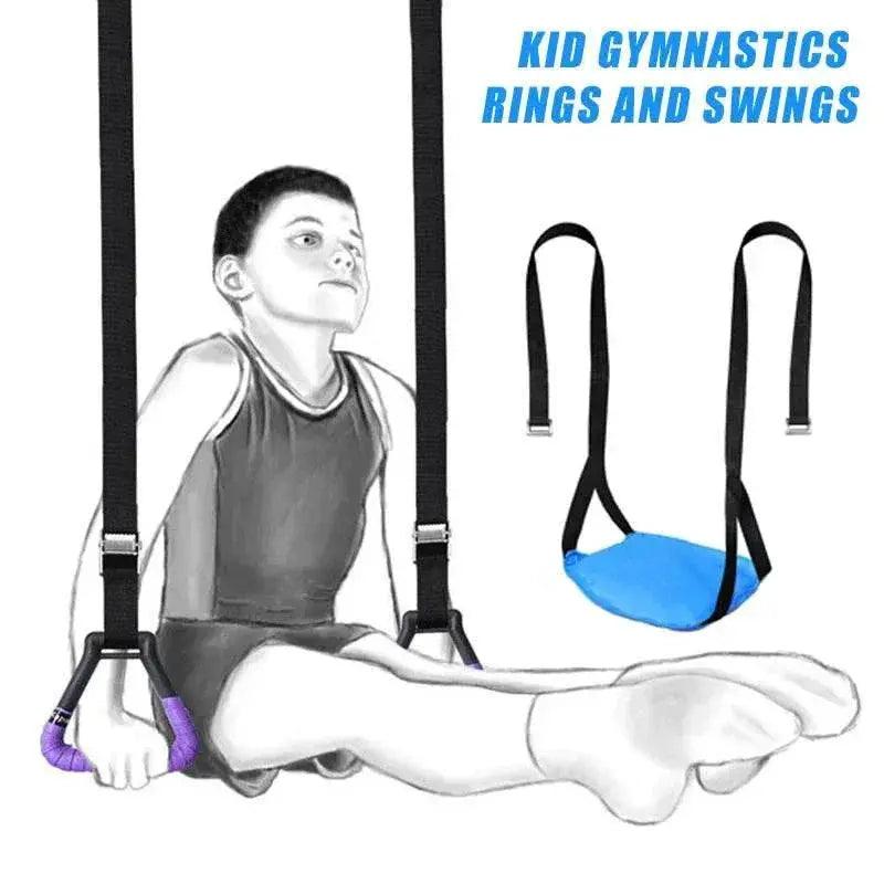  Gymnastics Rings Kid Sport Toy Non-Slip Adjustable Straps -  ToylandEU™