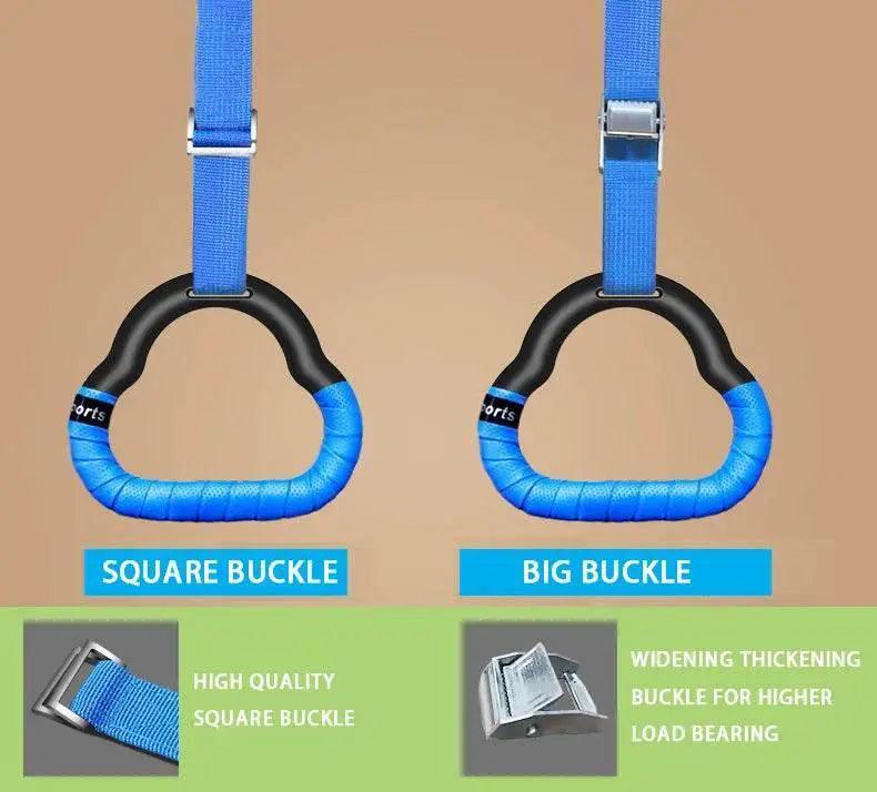  Gymnastics Rings Kid Sport Toy Non-Slip Adjustable Straps -  ToylandEU™