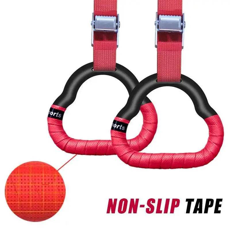  Gymnastics Rings Kid Sport Toy Non-Slip Adjustable Straps -  ToylandEU™
