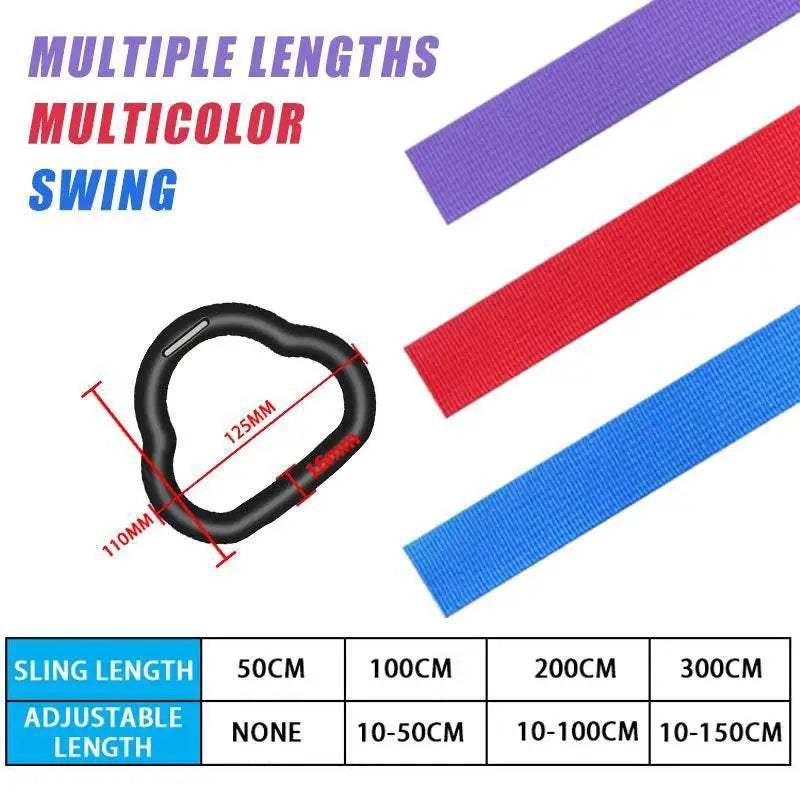  Gymnastics Rings Kid Sport Toy Non-Slip Adjustable Straps -  ToylandEU™