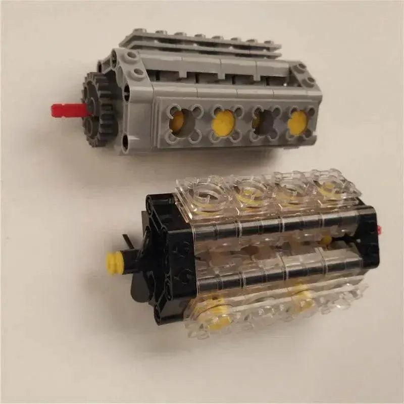 New Technical V8 Piston Engine MOC Building Blocks Building Bricks MOC - ToylandEU
