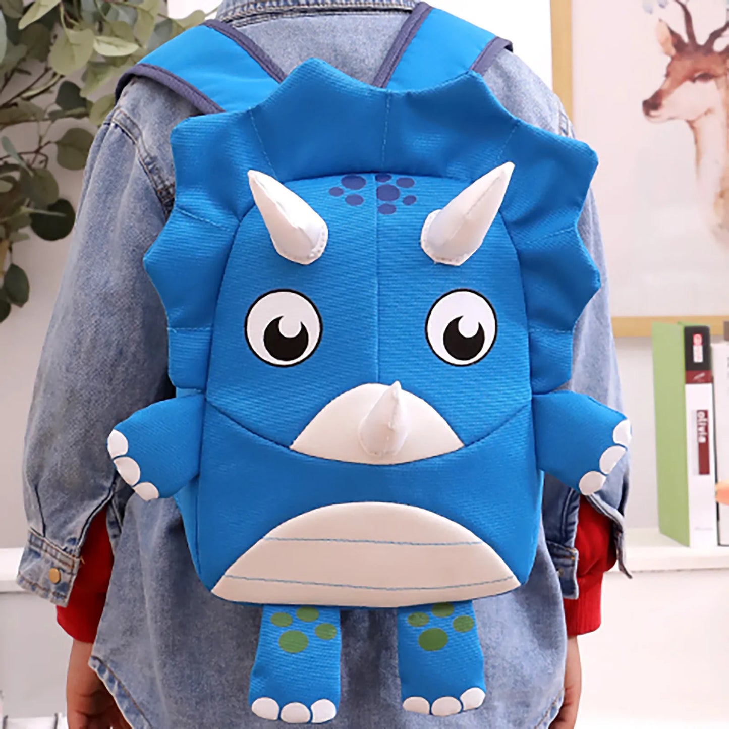 Adorable 3D Dinosaur Backpack for Kids - Perfect for Ages 3-5!