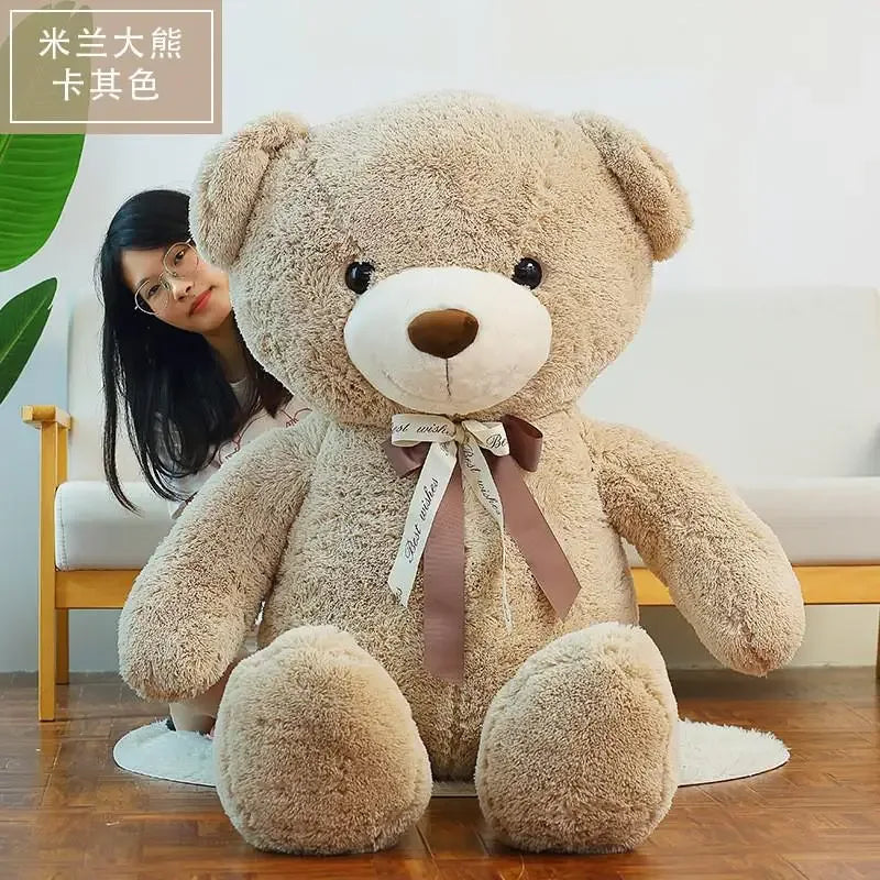 Giant Teddy Bear Plush Toy Three Color Huggable Gift - ToylandEU