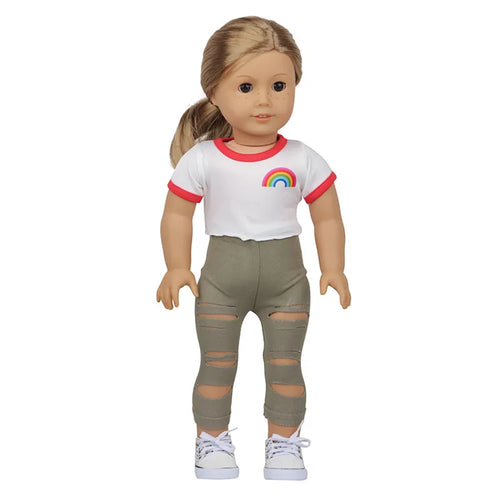 New 18 Inch American Doll Clothes Set for Autumn Travel ToylandEU.com Toyland EU