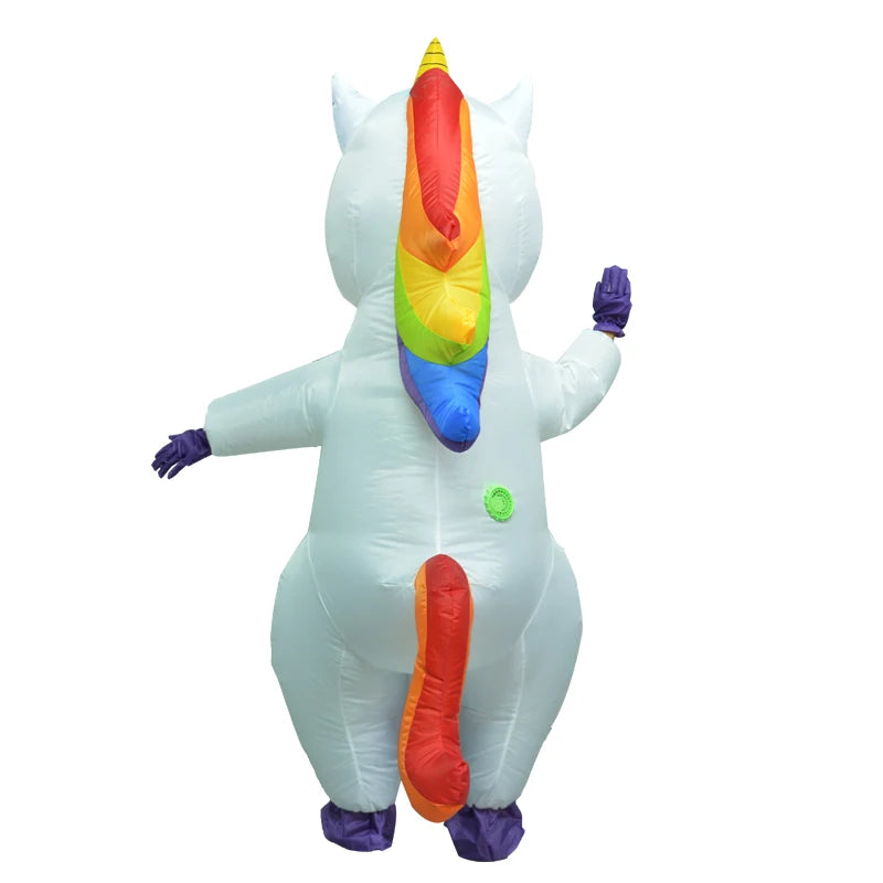 Enchanting Inflatable Unicorn Costume - Cosplay Magic for Halloween & Carnivals