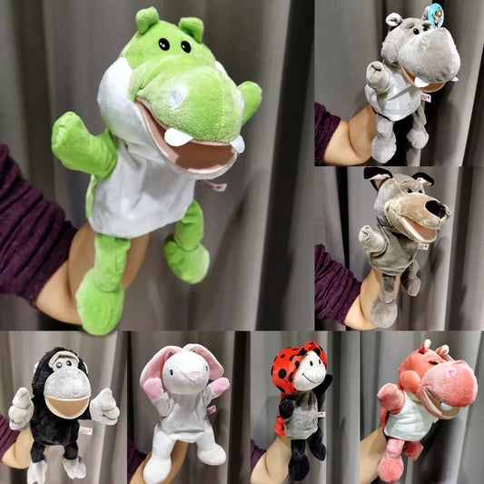 Long-Legged Animal Hand Puppet Plush Toys - Wolf, Lion, Panda, Raccoon ToylandEU.com Toyland EU