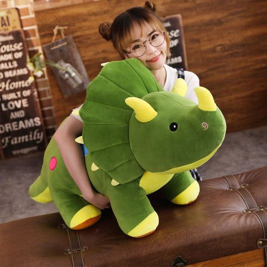 Giant Plush Triceratops and Stegosaurus Dinosaur Dolls - ToylandEU