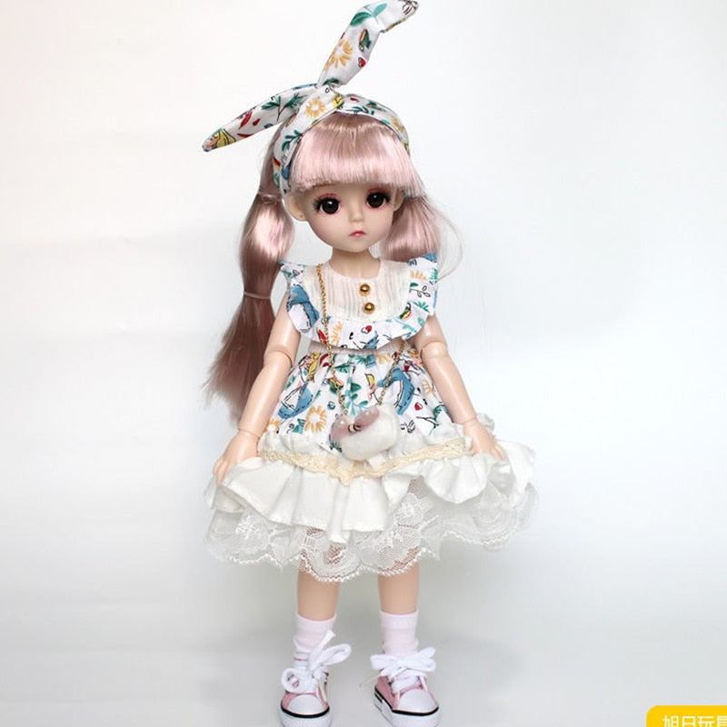 Lolita Dress 30CM BJD Doll with 15 Movable Joints and School Suit Toyland EU