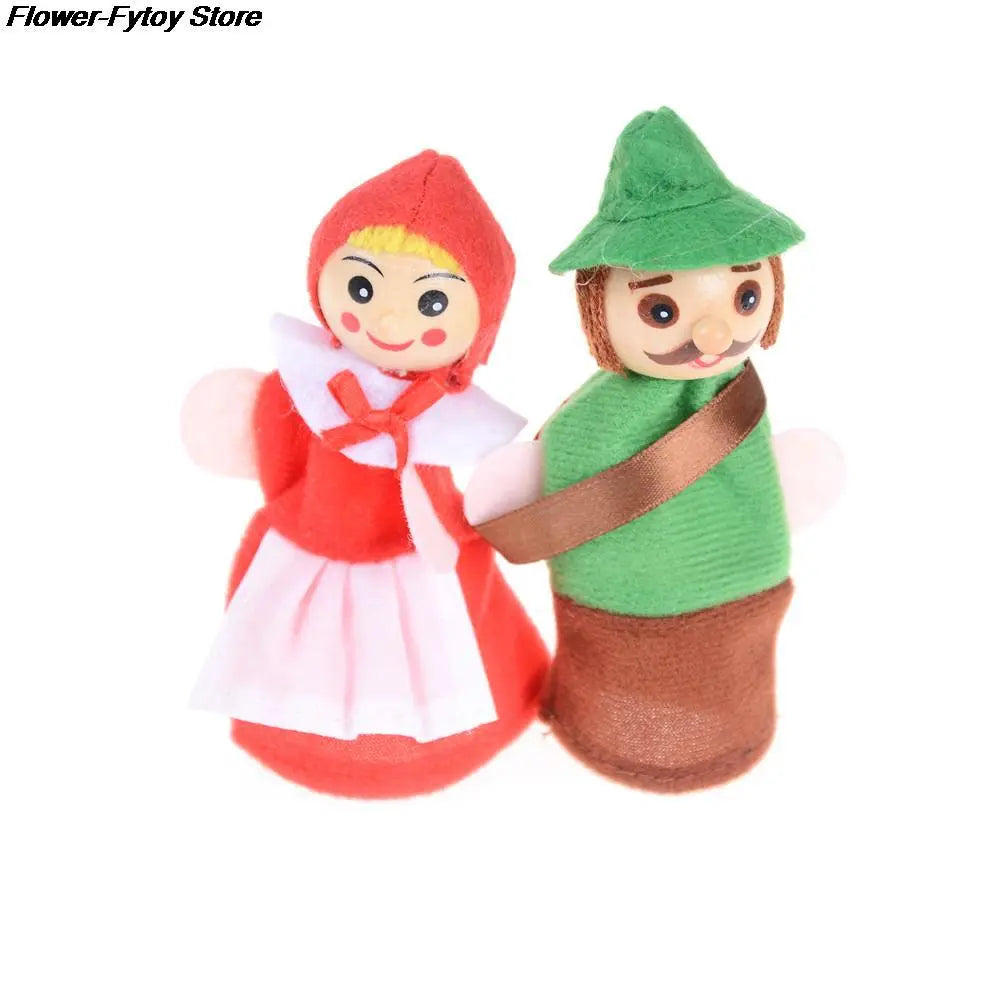 Fairy Tale Little Red Riding Hood Finger Puppet Set - ToylandEU