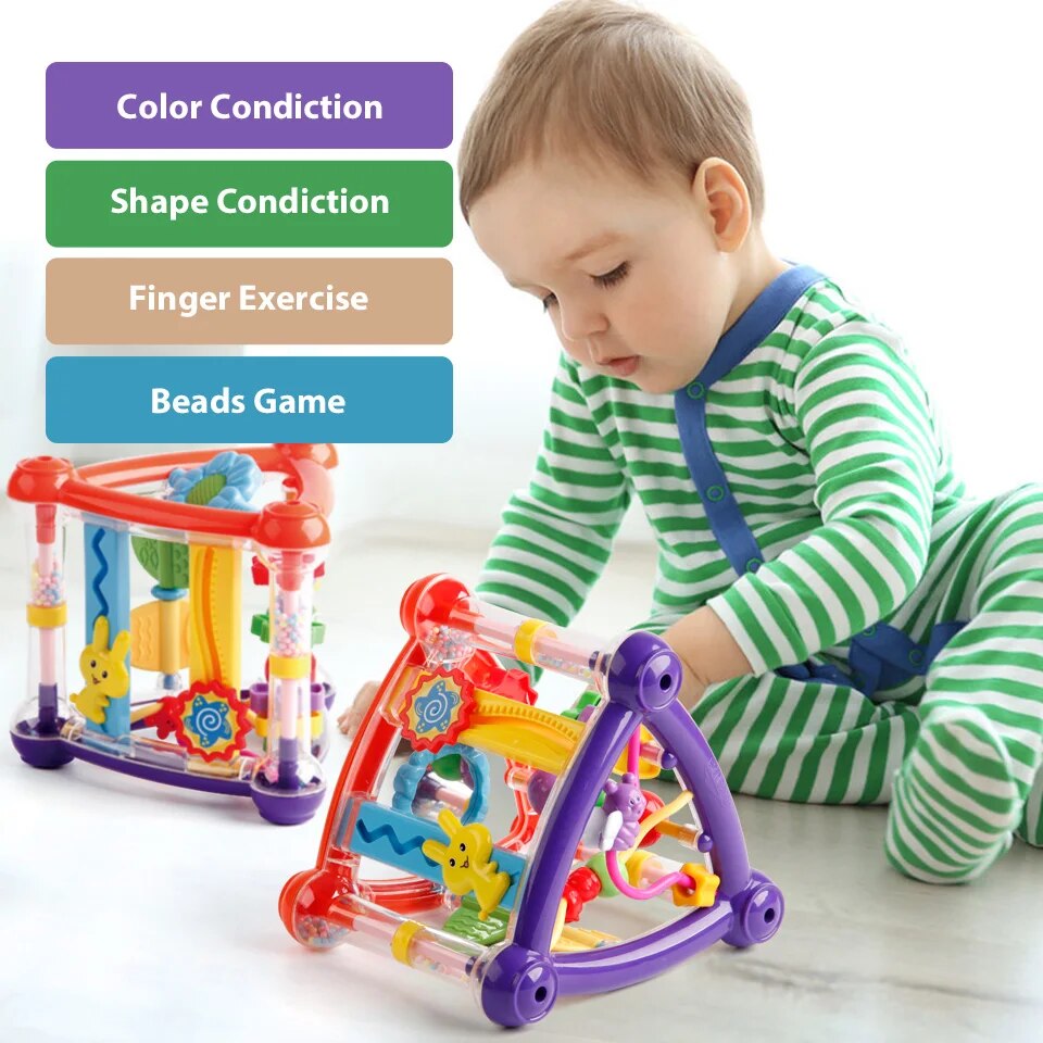 Infant Development Educational Activity Cube Toy