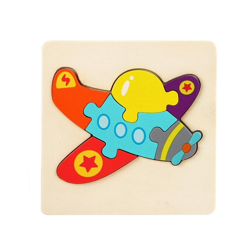 Colorful  3D Wooden Animal Traffic Puzzle for Preschool Kids Toyland EU Toyland EU
