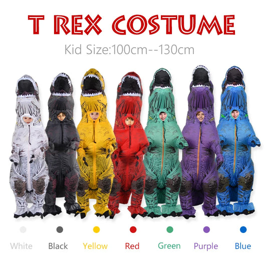 Roaring Fun Inflatable T-Rex Costume for Kids - Ideal for Parties!