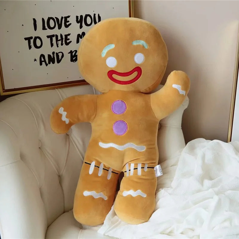 Cute Gingerbread Man Plush Toy Baby Appease Doll Biscuits Man Pillow