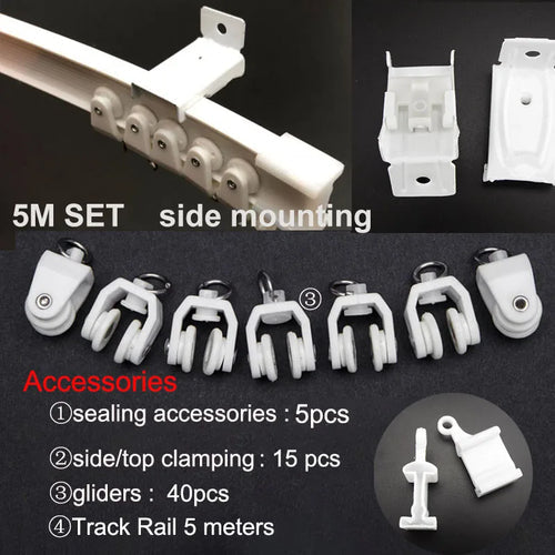 Adjustable Ceiling Mounted Curtain Track Rail with Flexible Straight Sliding Capability ToylandEU.com Toyland EU