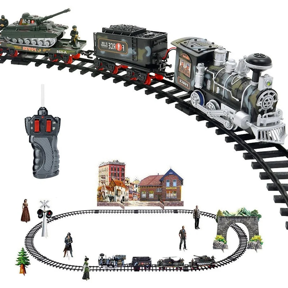 Electric Smoke RC Steam Train Track Simulation Model - ToylandEU