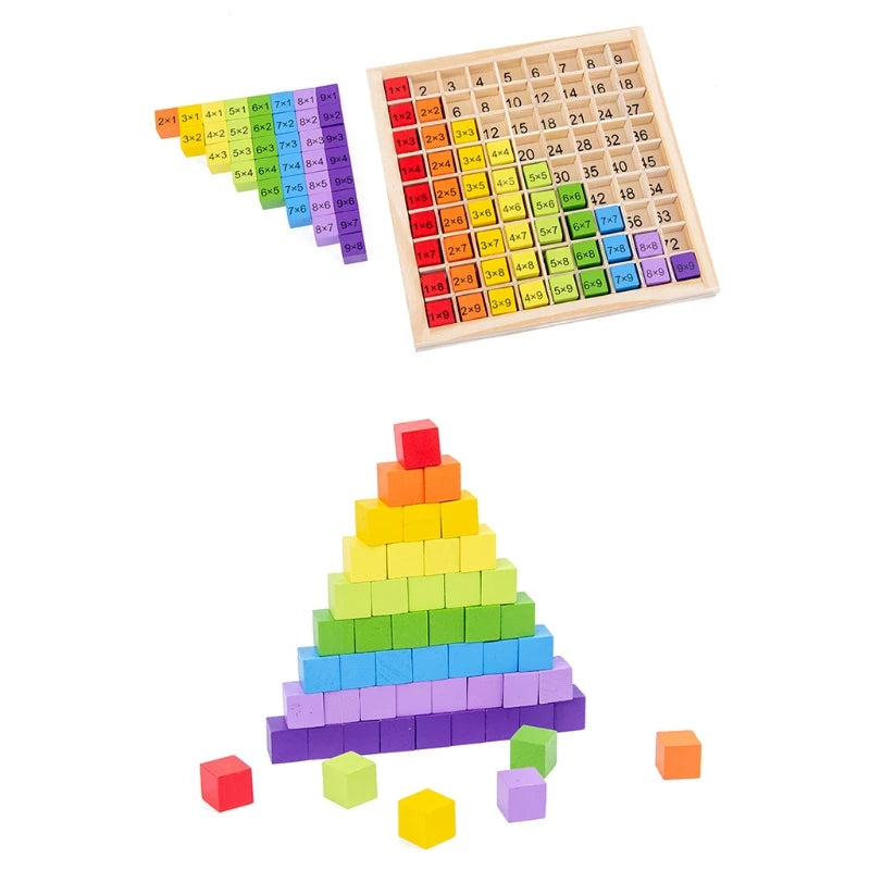 Montessori Educational Wooden Toys for Kids Children 99 Multiplication - ToylandEU