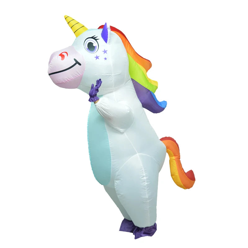 Enchanting Inflatable Unicorn Costume - Cosplay Magic for Halloween & Carnivals