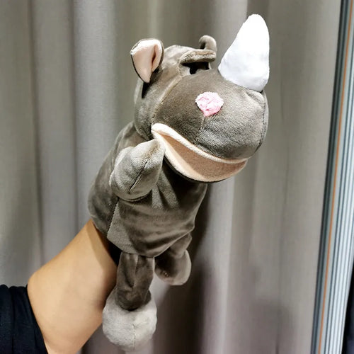 Long-Legged Animal Hand Puppet Plush Toys - Wolf, Lion, Panda, Raccoon ToylandEU.com Toyland EU