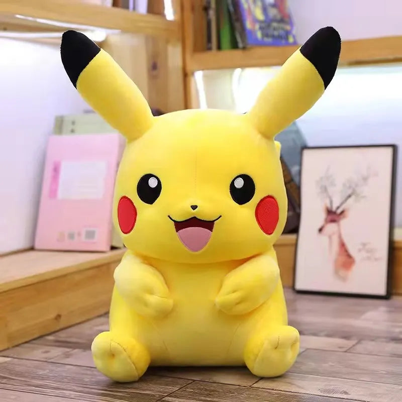 Genuine Pokemon Plush 30-80Cm Large Size Anime Figure Pikachu High