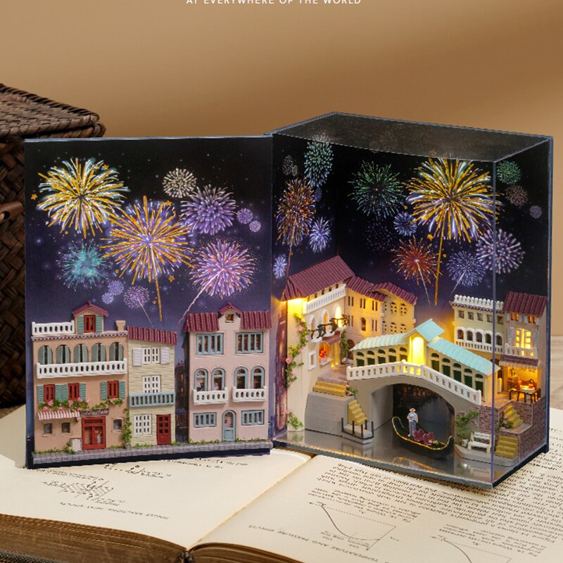 Sea Villa Wooden DIY Miniature Dollhouse Kit with Furniture - Kids Birthday Gift - Toyland EU