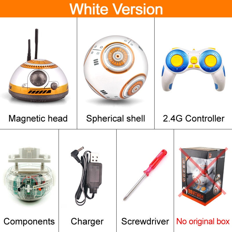 Smart Remote Control BB8 Ball Droid Robot Toy with Music and Sound - Ideal Gift for Kids Toyland EU Toyland EU