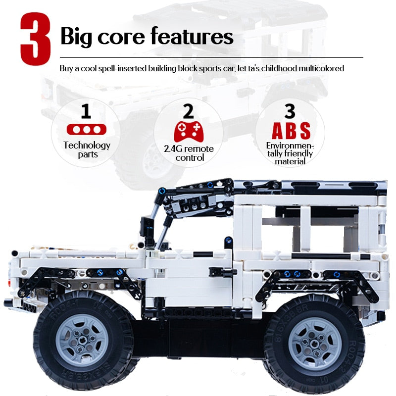 Cada 533Pcs Defender Remote Control Car Building Blocks For RC Car Model SUV City Brick Toys For Children Boys

Cada 533Pcs Remote Control Car Building Blocks - Double Eagle Off-Road Vehicle Model for Kids - ToylandEU