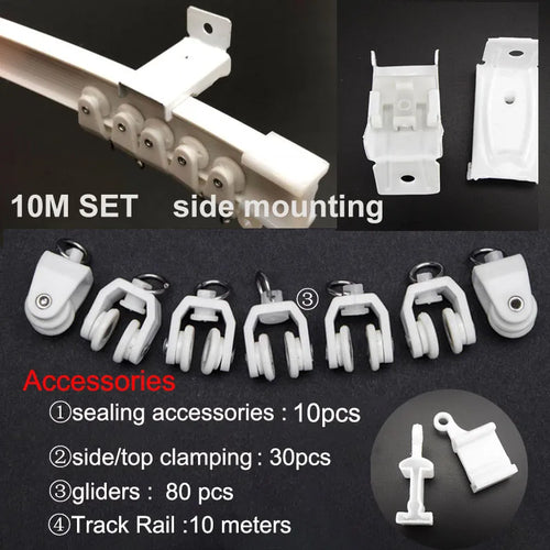 Adjustable Ceiling Mounted Curtain Track Rail with Flexible Straight Sliding Capability ToylandEU.com Toyland EU