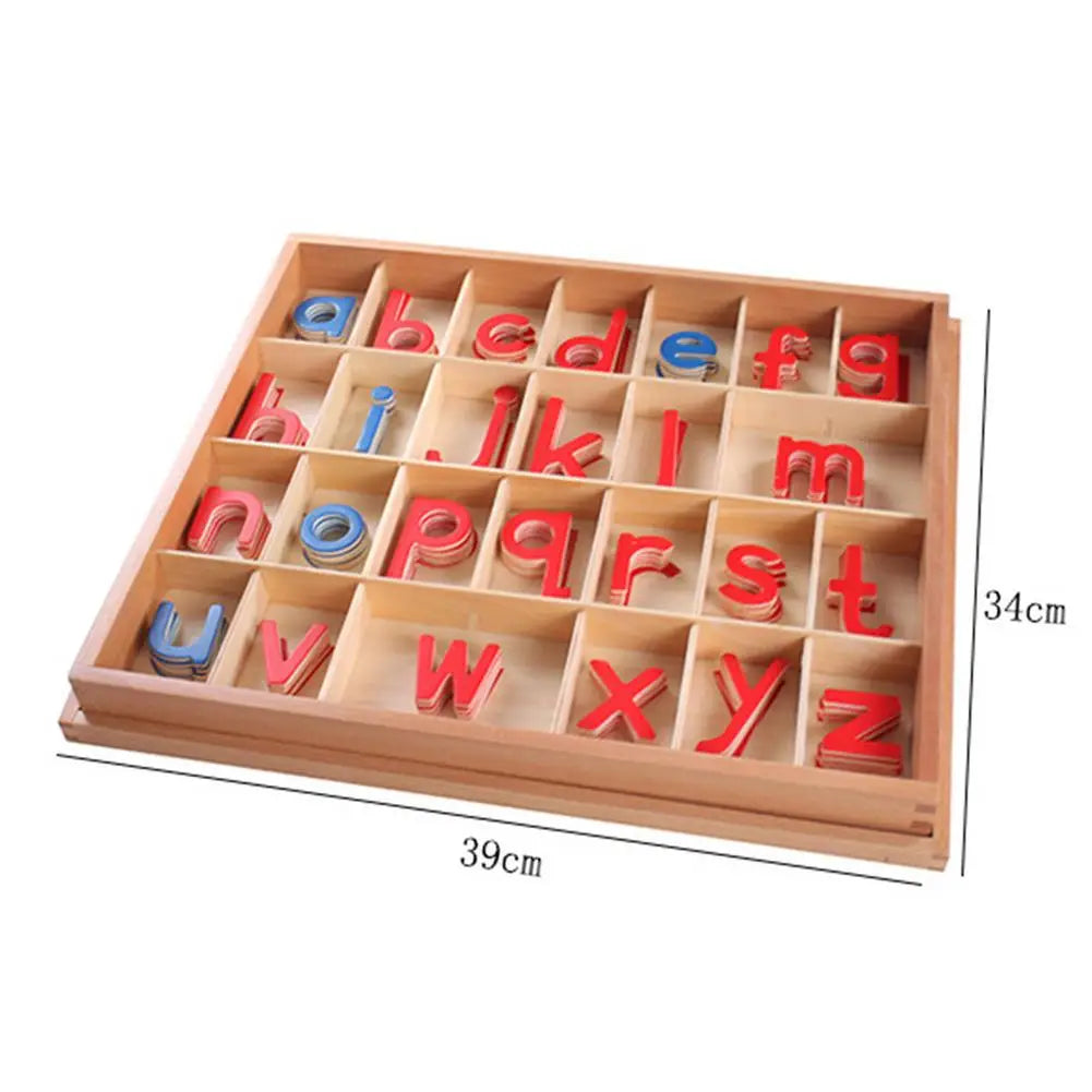 Interactive Wooden Alphabet Blocks for Montessori Language Learning