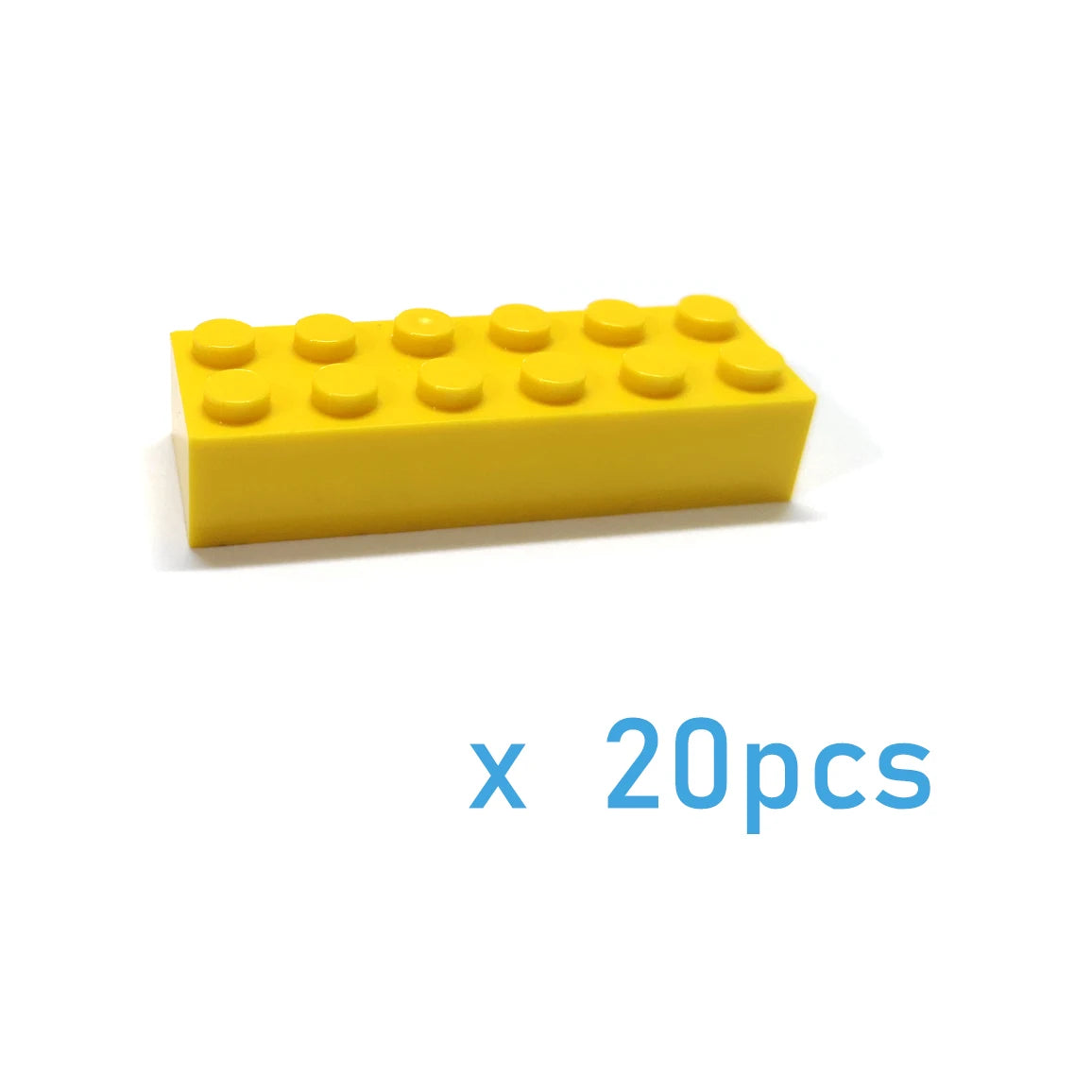 20pcs Educational Building Blocks: Thick Figures Bricks 2x6 Dots DIY Kit - ToylandEU