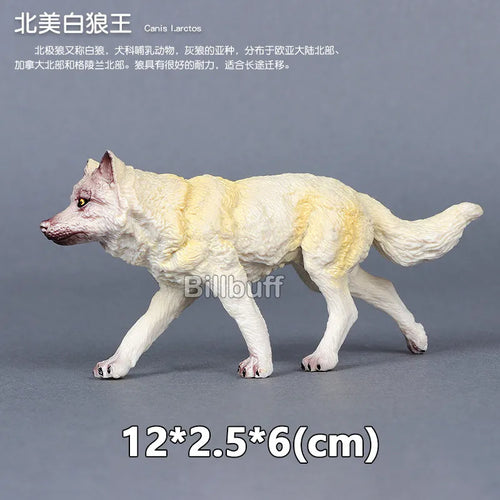 Simulated Wildlife Animal Models for Zoo and Play - Wolf, Monkey, Fox, Chameleon, Pangolin ToylandEU.com Toyland EU