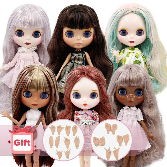 Jointed 30cm Customized 1/6 Blyth Doll with Multiple Eye Colors - Nude - ToylandEU