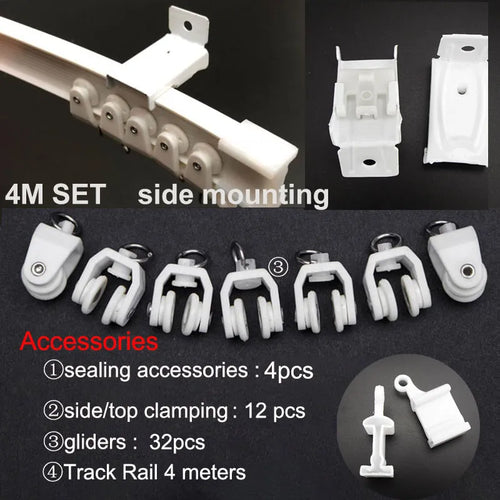 Adjustable Ceiling Mounted Curtain Track Rail with Flexible Straight Sliding Capability ToylandEU.com Toyland EU