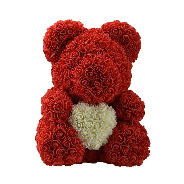 Flower Teddy Bear with Heart - Perfect Women's Gift Toyland EU