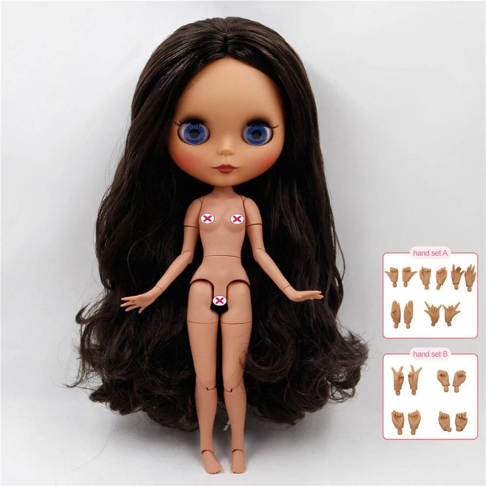 ICY DBS Blyth Doll Joint Body White Black Dark Skin DIY Makeup Special Price Gift Set - ToylandEU