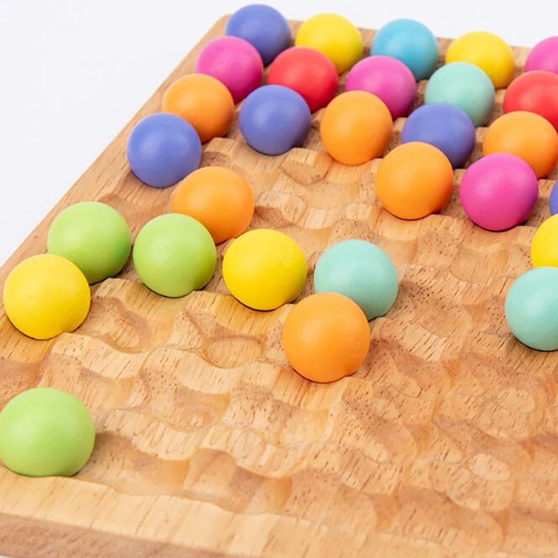 Montessori Wooden Clip Ball Puzzle Toy for Early Childhood Education - ToylandEU