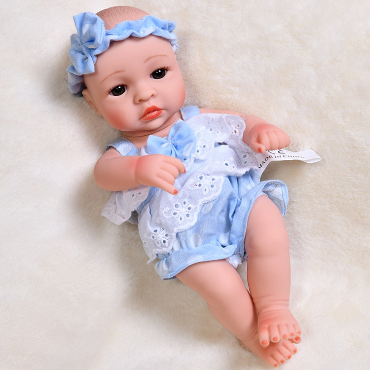 JINGXIN PRINSES 30cm Reborn Baby Doll with Full Silicone Body - Lifelike Realistic Baby Toy Toyland EU