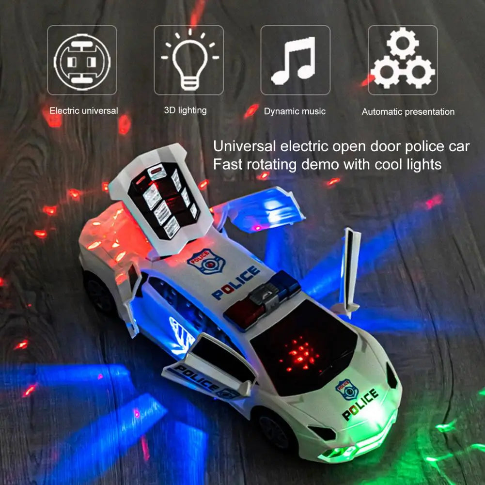 Automatic Dancing Police Car Toy with Obstacle Avoidance Feature - ToylandEU