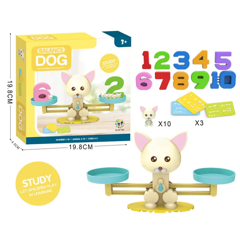 Adorable Mini Puppy Number Balance Scale Board Game - ToylandEU