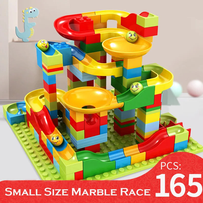 Marble Run Maze Ball Track Building Blocks Set - 504PCS - ToylandEU