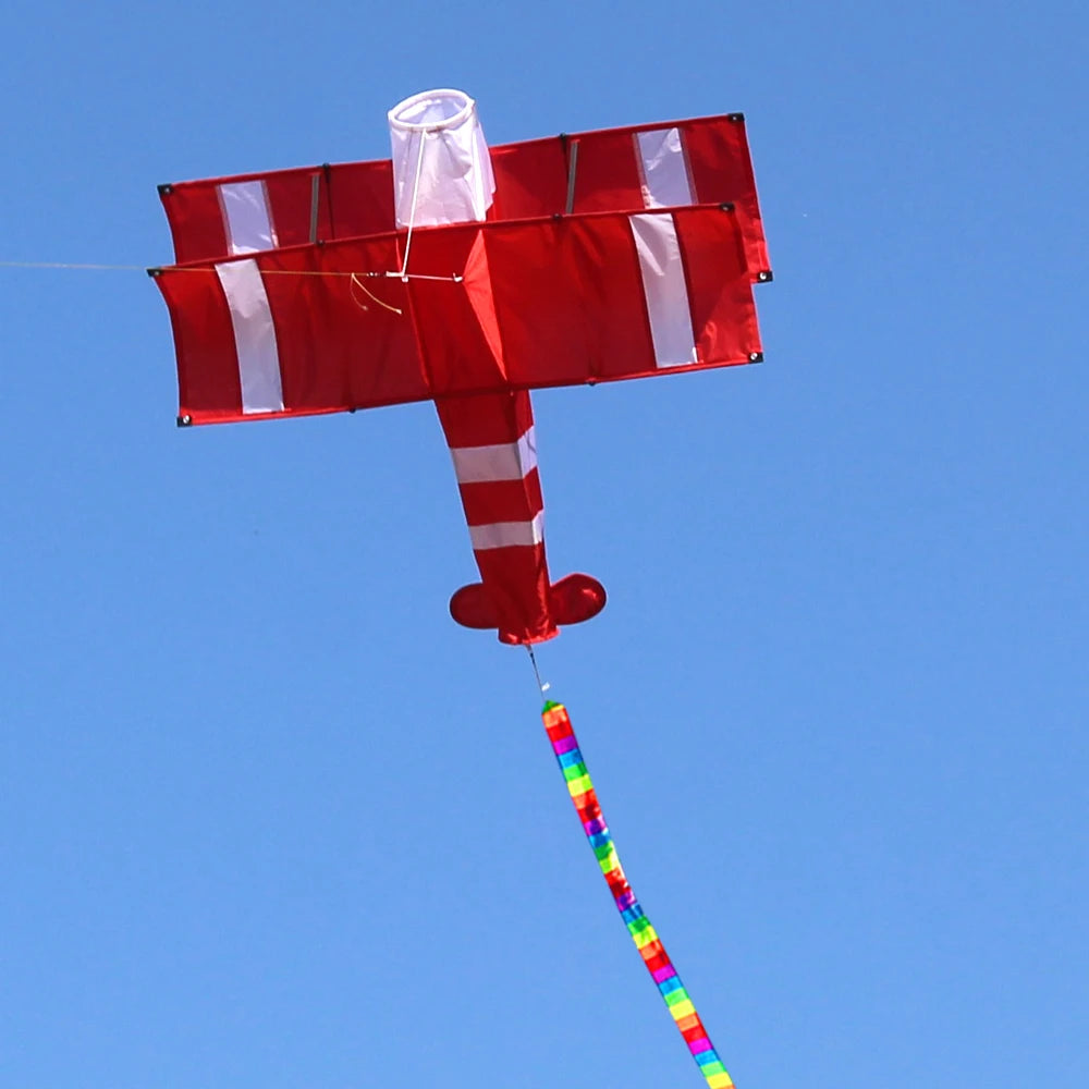 High Quality 3D Single Line Red Plane Kite - Perfect for Beach and Park Fun - ToylandEU